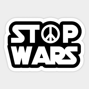 STOP WARS Sticker